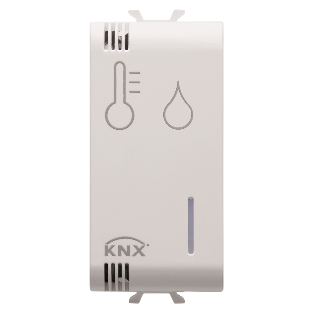 SONDA TERMOREGOLAZIONE/UMIDITÀ - KNX - 1 MODULO - BIANCO SATINATO - CHORUSMART