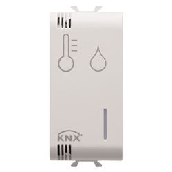 SONDA TERMOREGOLAZIONE/UMIDITÀ - KNX - 1 MODULO - BIANCO SATINATO - CHORUSMART