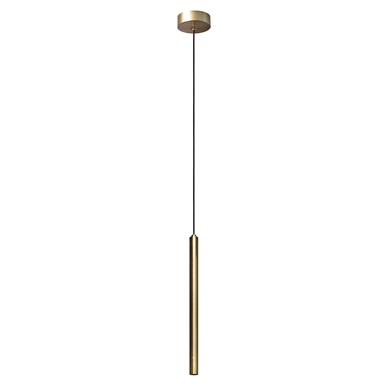 Lampada sospensione LED 3W 3000K fascio 40° alluminio bronzo per interni casa e commerciale