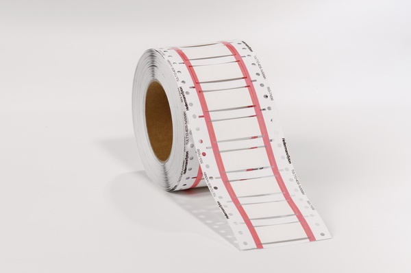 Marcacavo termorestringente UL Ladder 3:1 bianco/giallo per identificazione cavi industriali