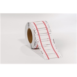 Marcacavo termorestringente UL Ladder 3:1 bianco/giallo per identificazione cavi industriali