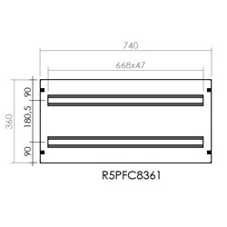 PORTA DISTRIBUZIONE 800X360 DIN 72