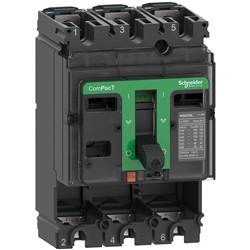 Base interruttore, ComPacT NSX100F, 36kA/415VAC, 3 poli, valore nominale telaio 100A, senza Sganciatore