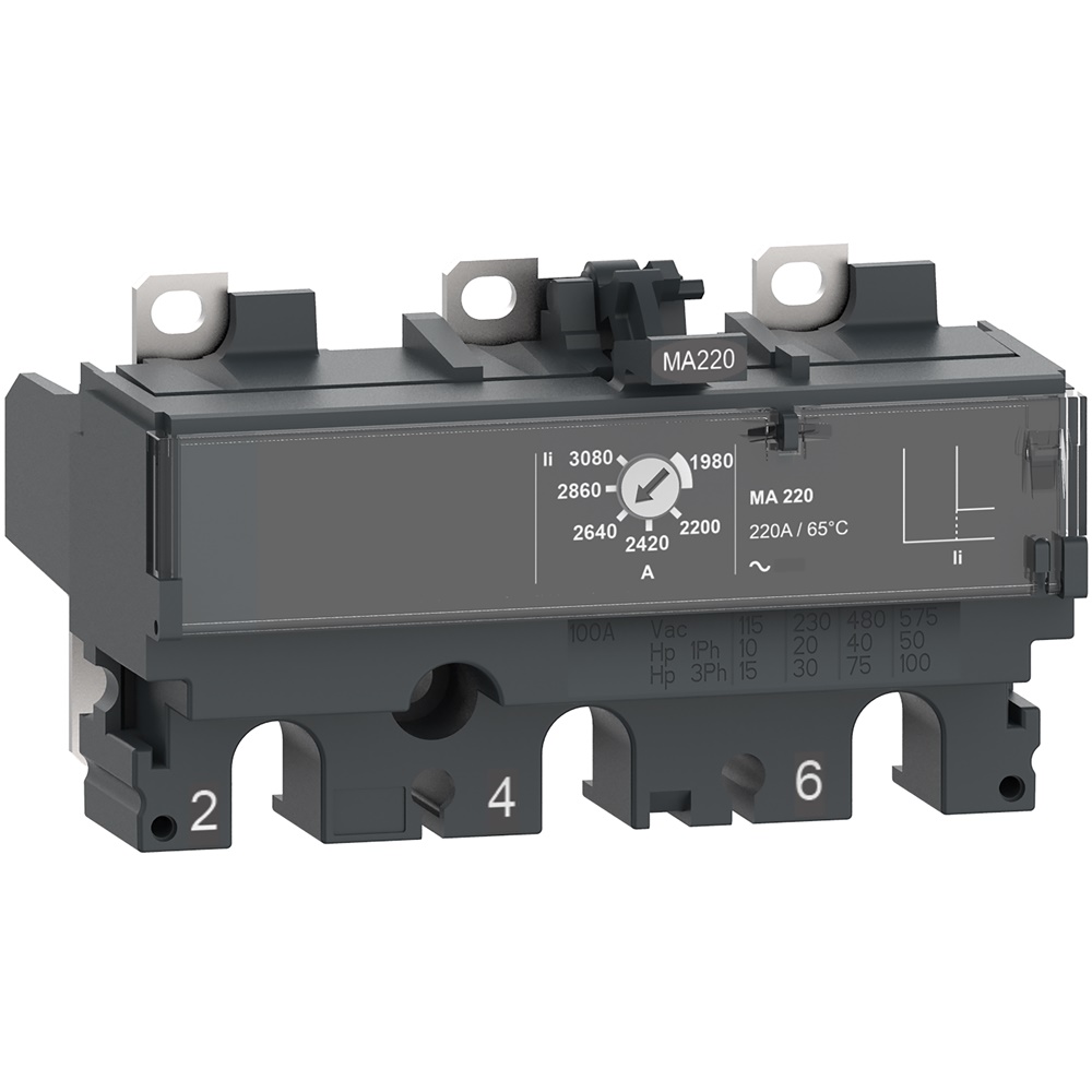 Sganciatore MA100 100A 3 poli protezione magnetica motore ComPacT NSX100/160/250