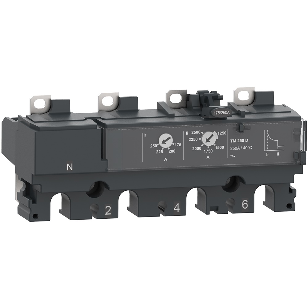 Sganciatore TM100D 100A 4 poli neutro protetto per ComPacT NSX100/160/250 protezioni magnetotermiche