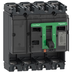 Base interruttore, ComPacT NSX160B, 25kA/415VAC, 4 poli, valore nominale telaio 160A, senza Sganciatore