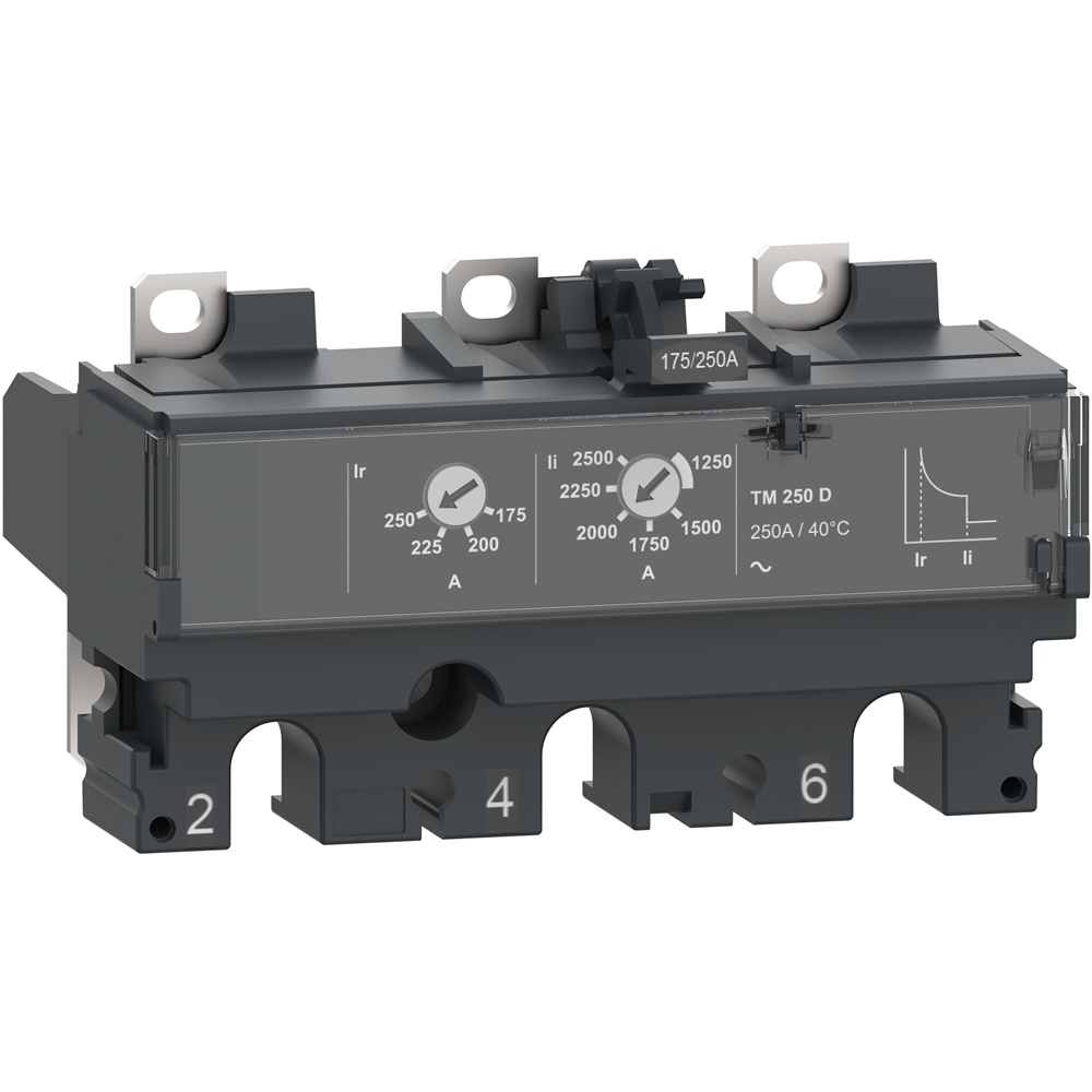 Sganciatore magnetotermico TM250D 250A 3 poli ComPacT NSX250 protezione elettrica