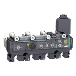 Sganciatore elettronico MicroLogic 4.2 AL 250A 4 poli per interruttori ComPacT NSX250 con protezioni sovraccarico e corto circuito, allarme differenziale integrato, uso industriale e civile
