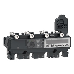 Sganciatore MicroLogic 5.2E 4 poli 250A ComPacT NSX250 protezioni elettroniche base misuratore energia