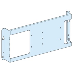 Piastra di fondo NS250 VIGI H fissa acciaio bianco per armadi elettrici PrismaSeT G e ComPact NSX 250A