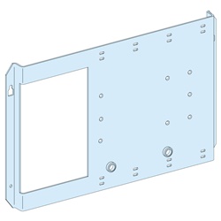 Piastra di fondo NS630 H fisso per armadi PrismaSeT G e parete, acciaio verniciato, compatibile ComPact NSX/CVS/INS 630A, larghezza 600 mm