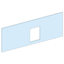 Piastra frontale fissa NSX100/250 3-4 poli 100-250A acciaio bianco per armadi elettrici