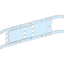 Piastra di montaggio fondo NS250 250A 3P compatibile PrismaSeT P acciaio bianco armadi 650 mm