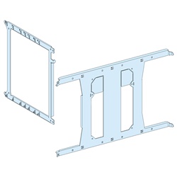 Piastra di fondo NS1000 H per unità PrismaSeT compatibile ComPact NS 1000A 4 poli acciaio bianco