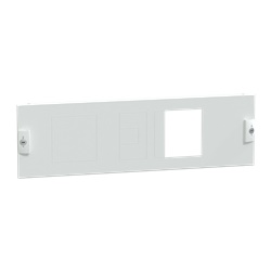 Piastra frontale pretranciata acciaio bianco per protezione dispositivi NSX160/250 3P armadi PanelSeT