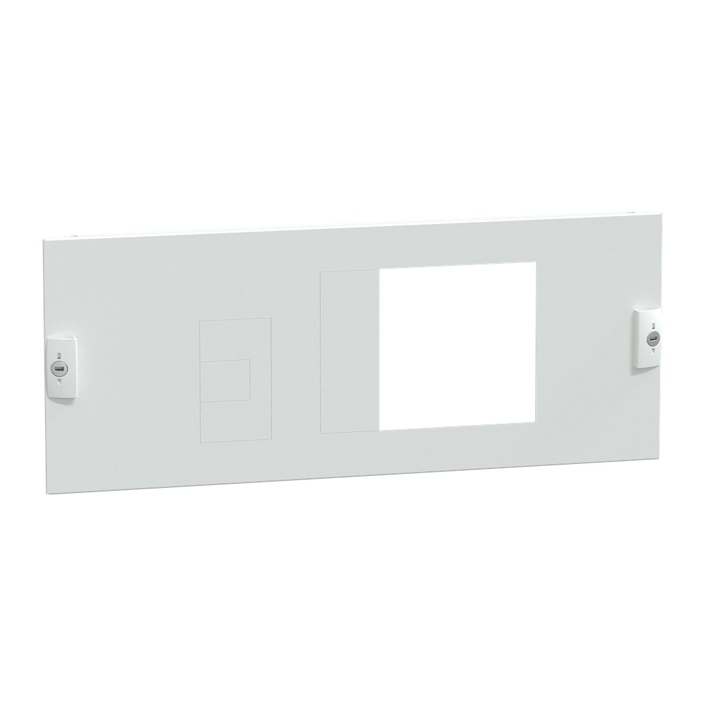 Piastra frontale pretranciata acciaio bianco per protezione dispositivi controllo NSX400/630 3 poli uso armadi PanelSeT P