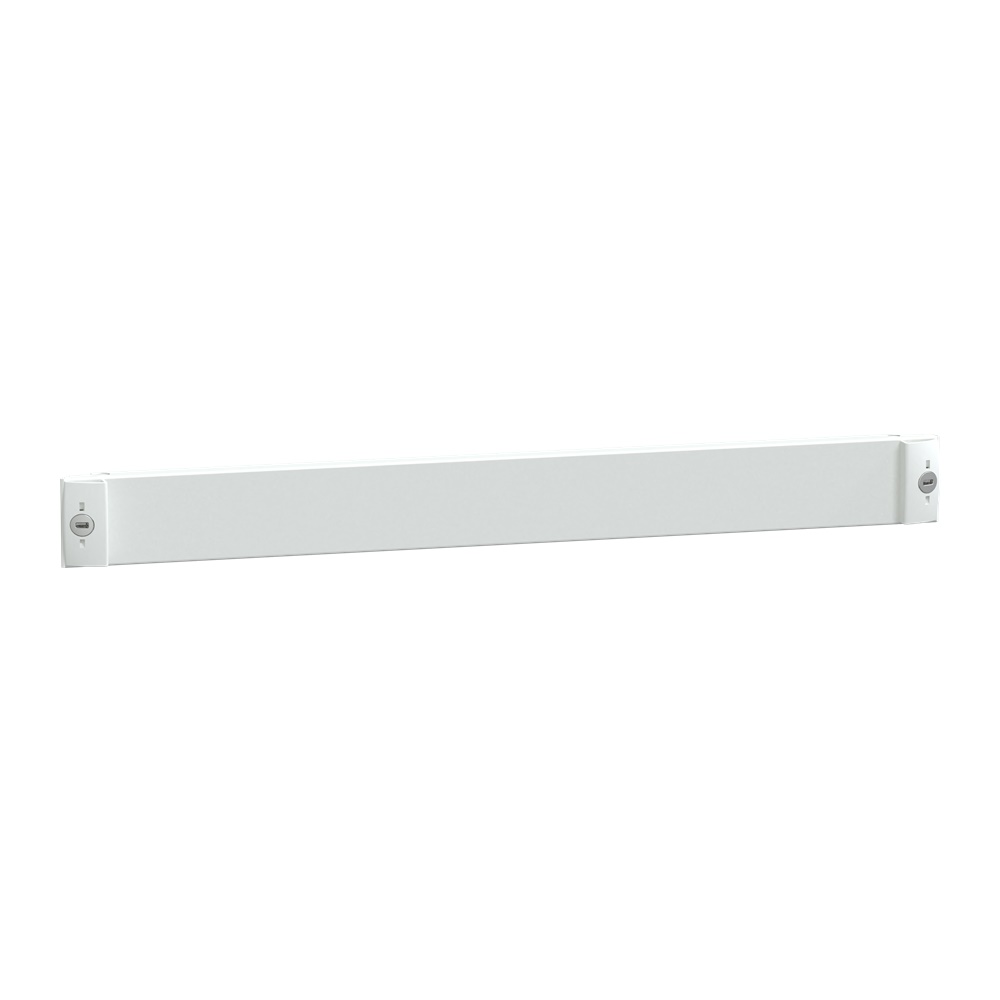 Piastra frontale piena 1 modulo acciaio bianco per armadi elettrici PrismaSeT P e G