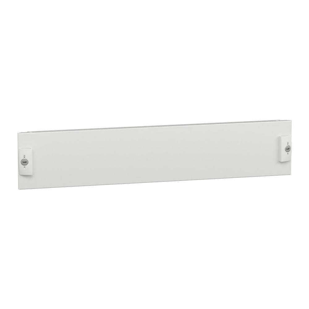 Piastra frontale piena 2 moduli acciaio bianco per armadi elettrici PrismaSeT P e G