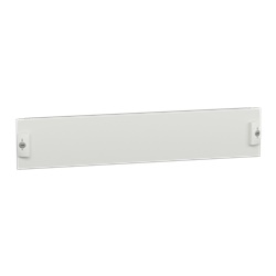 Piastra frontale piena 2 moduli acciaio bianco per armadi elettrici PrismaSeT P e G