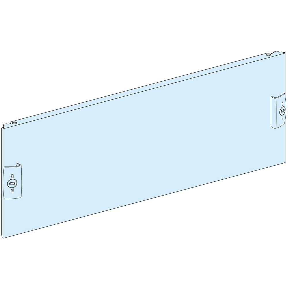 Piastra frontale piena 5 moduli per impianti elettrici standard