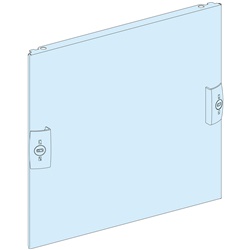 Piastra frontale piena acciaio 6 moduli 250 mm per armadi PrismaSeT elettrici bianco