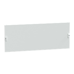 Piastra frontale piena 6 moduli acciaio bianco L850 per quadri elettrici PrismaSeT G
