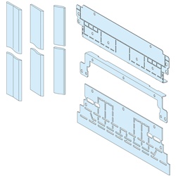 Schermo laterale forma 2 barre barriera protezione quadri PrismaSeT per armadi 800 mm
