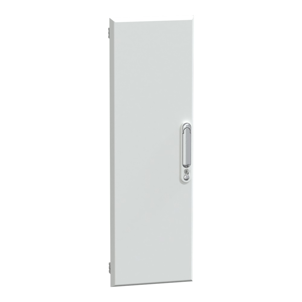 Porta canalina 18M PrismaSeT G in acciaio verniciato RAL 9003, IP30/4X, 930x300 mm, serrature chiave, cerniere 130°