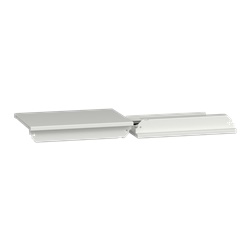 Piastra superiore/inferiore armadio estensione PrismaSeT G 300 mm acciaio bianco IP55