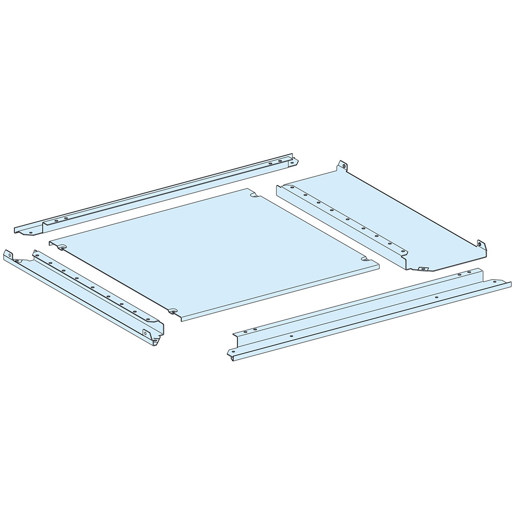 Piastra passacavi PPC piena IP55 650+150x400 mm per armadi PrismaSeT
