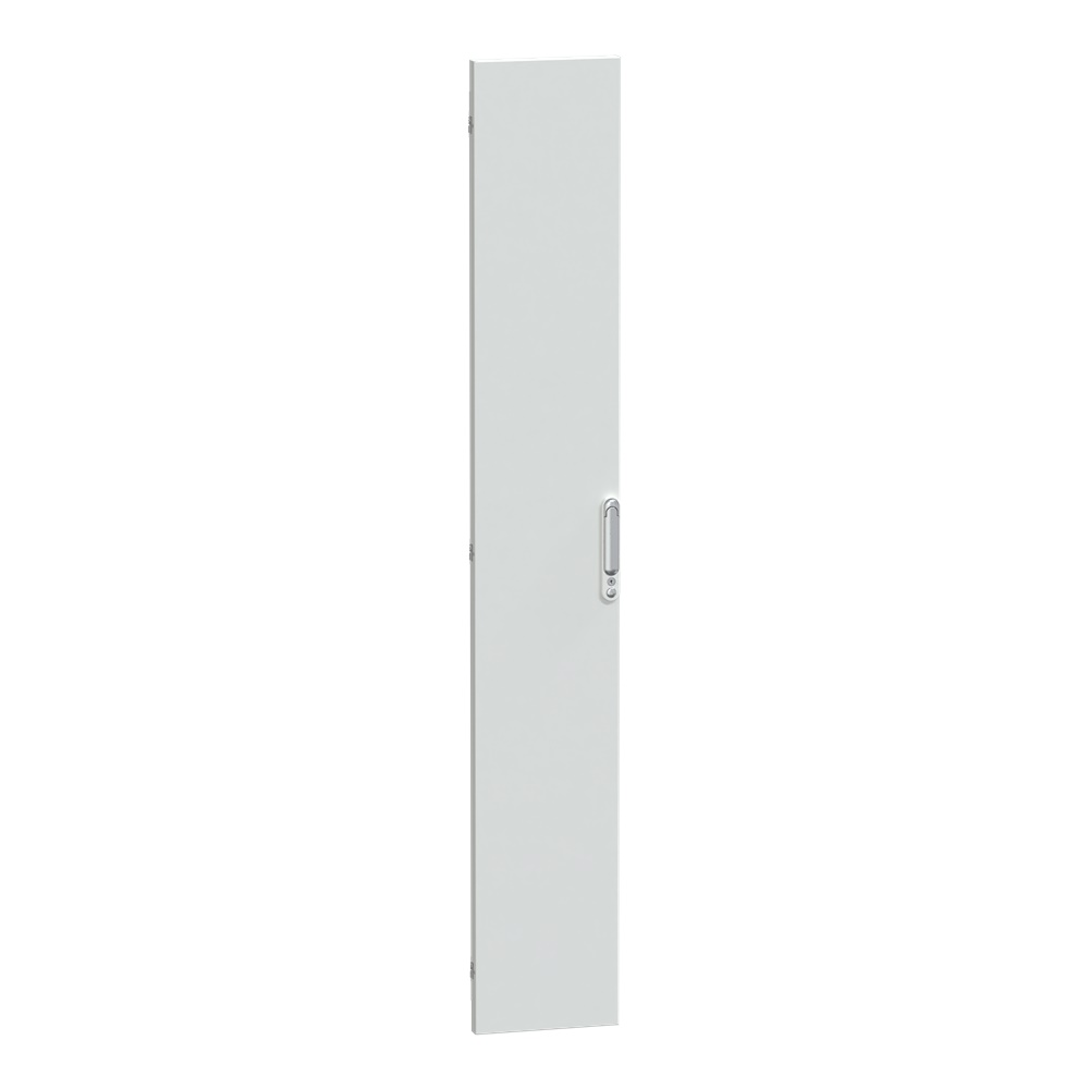 Porta piena IP30 larghezza 300 mm per PrismaSeT G vetro e acciaio bianco opaco