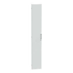 Porta piena IP30 larghezza 300 mm per PrismaSeT G vetro e acciaio bianco opaco