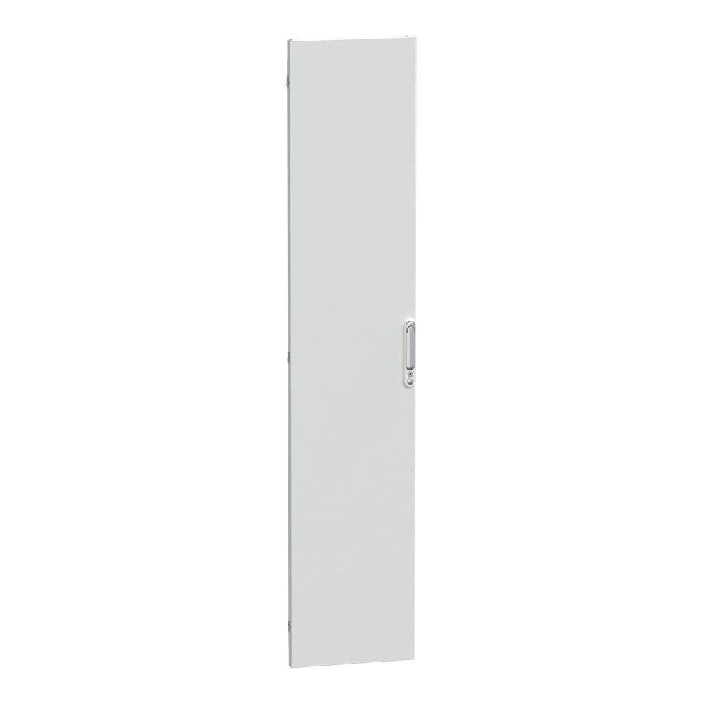 Porta piena IP55 400 mm vetro e acciaio PrismaSeT sportello reversibile bianco opaco