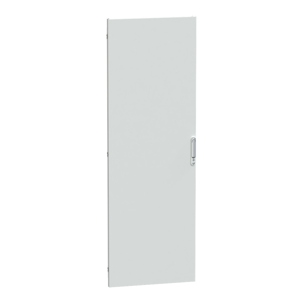 Porta piena IP55 650 mm vetro e acciaio PrismaSeT sportello reversibile bianco opaco