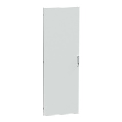 Porta piena IP55 650 mm vetro e acciaio PrismaSeT sportello reversibile bianco opaco