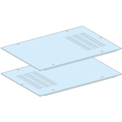 Pannello fondo IP30 lamiera acciaio L650 per armadi PrismaSeT protezione posteriore