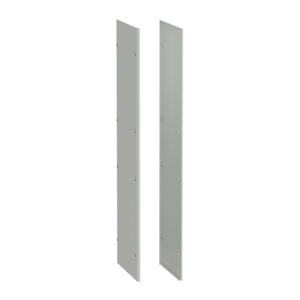 Pannelli laterali lamiera acciaio bianco IP30 per armadi PrismaSeT 2000x600 mm, protezione polvere e acqua