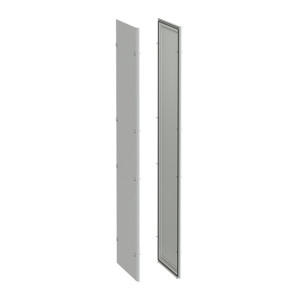 Pannelli laterali 2 pezzi IP55 acciaio bianco per armadi PrismaSeT P 2000x600 mm