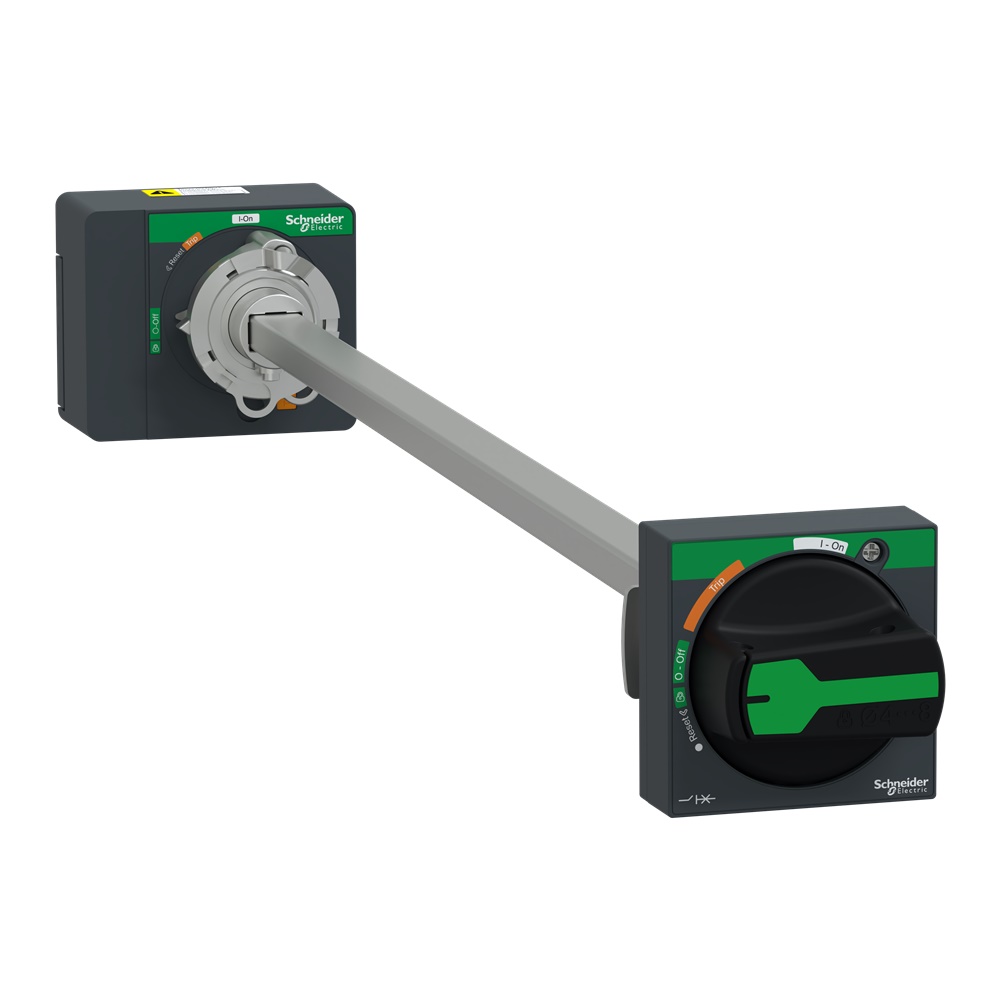 Manovra rotativa rinviata nera ComPacT NSXm IP54 albero 200-600 mm