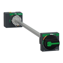 Manovra rotativa rinviata nera ComPacT NSXm IP54 albero 200-600 mm