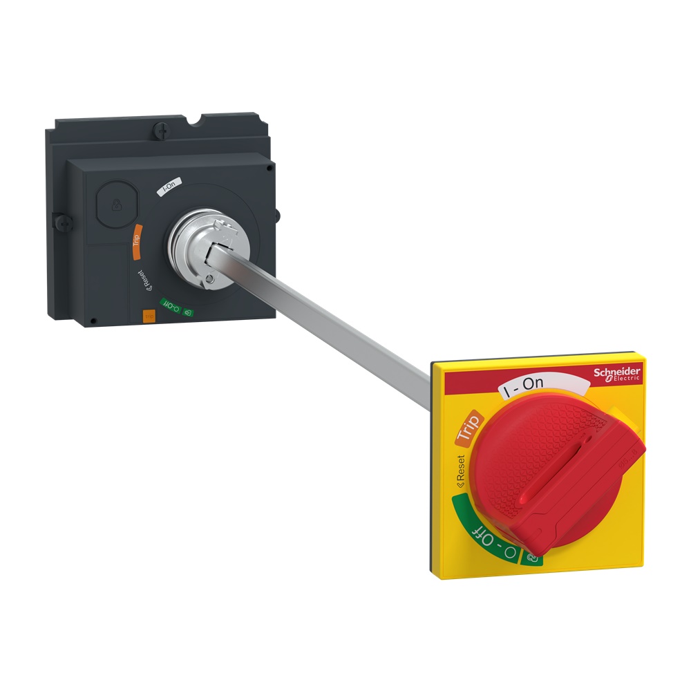 Manovra rotativa rinviata compatta rossa NSX100/160/250 albero 185-600 mm IP55