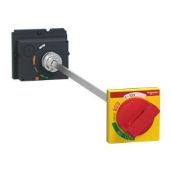 Manovra rotativa rinviata compatta rossa NSX100/160/250 albero 185-600 mm IP55