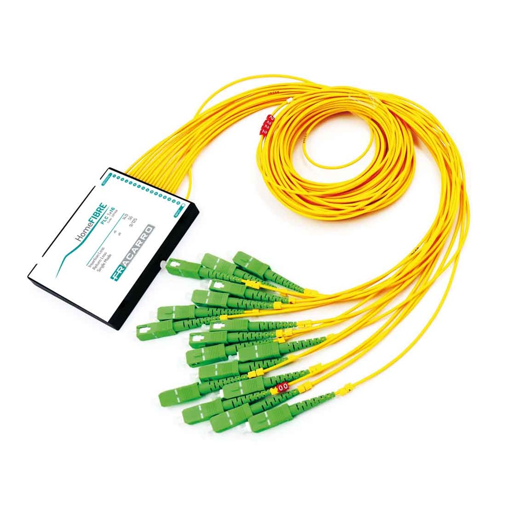Splitter ottico PLC 1x24 SC/APC per rete FTTH edificio