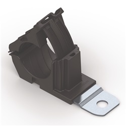 Clamp diametro 19,4-36 mm 180° con foro M6 per fissaggio cavi e tubi resistente UV e agenti chimici
