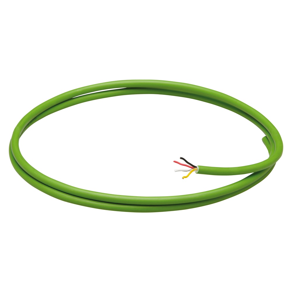 CAVO BUS KNX - GUAINA LSZH - 4 CONDUTTORI 2x2x0,8 - DIAMETRO 6,1mm - CLASSE CPR CCA-S1A,D0,A1 - VERDE