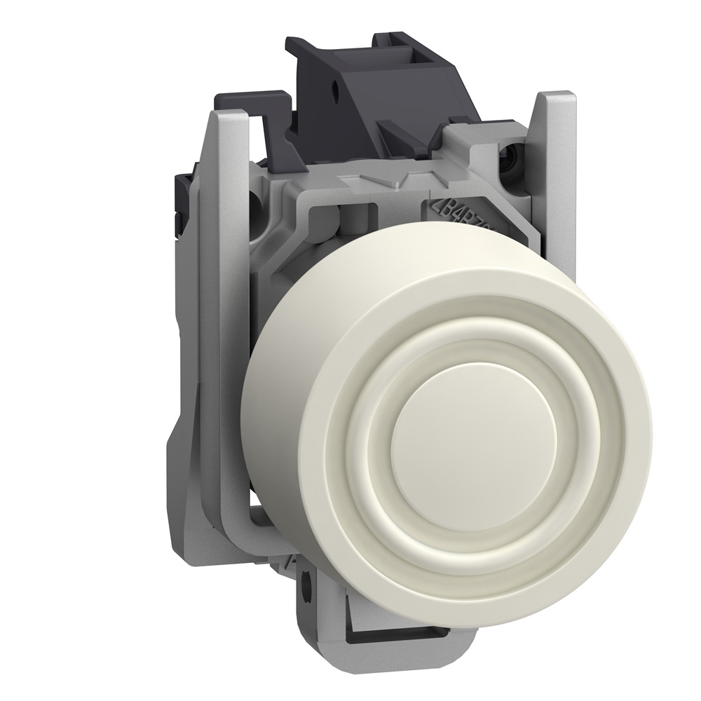 Pulsante bianco con cappuccio integrato ATEX