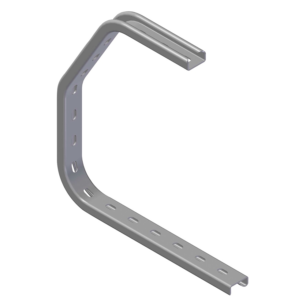 Mensola Tunnel zincata larghezza 300 mm supporto robusto per impianti elettrici industriali e civili