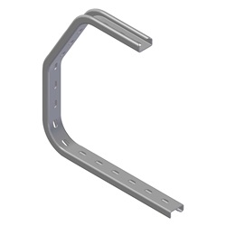 Mensola Tunnel zincata larghezza 300 mm supporto robusto per impianti elettrici industriali e civili