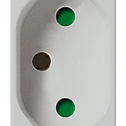 PRESA SICURY 2P+T 10A BRASILIANO SI