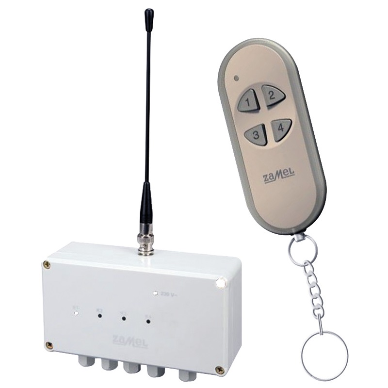 Kit ricevitore radio 4 canali telecomando controllo remoto dispositivi elettrici uso domestico e professionale